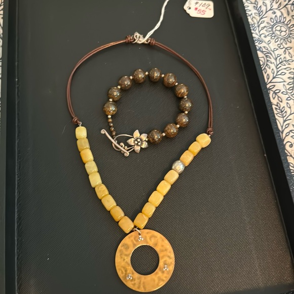 Gold/brown Silpada set - Picture 1 of 3